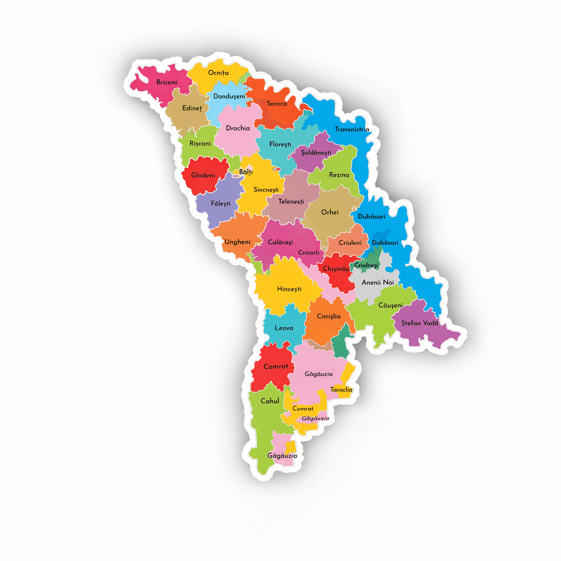 Hartă acoperire IsoThermLux Moldova
